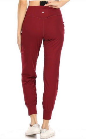 Burgundy Alex Jogger Pant