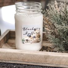 Blueberry Muffins 16oz Mason Jar Soy Candles