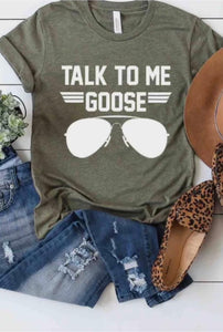 Olive Talk To Me Goose Tee