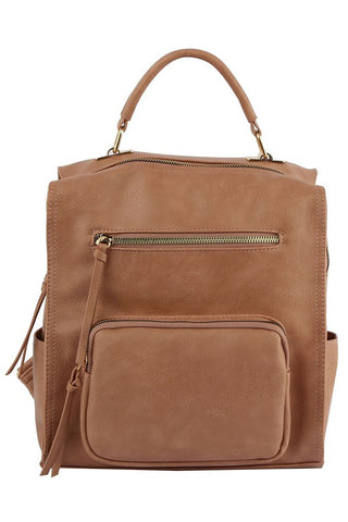Front Pocket Convertible Backpack