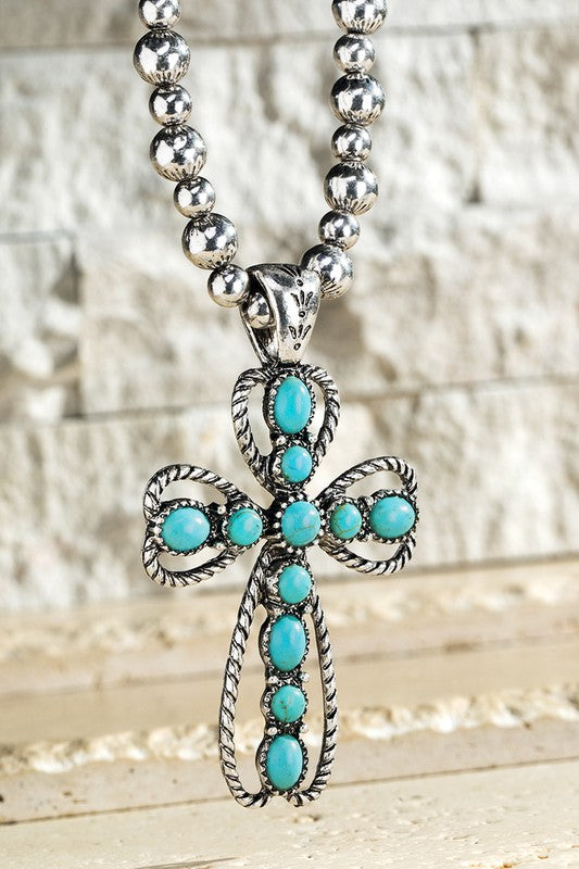Navajo Cross Pendant Necklace