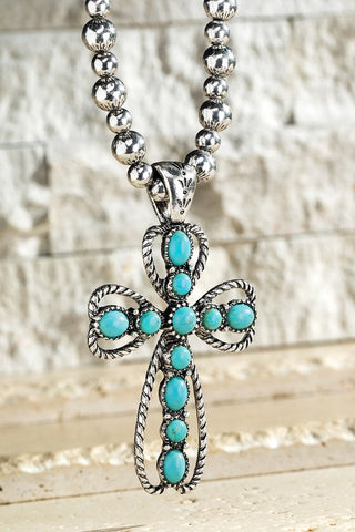 Navajo Cross Pendant Necklace