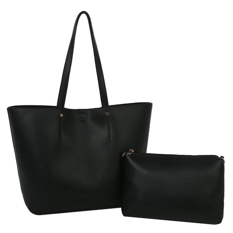 Black & Coffee 2-In-1 Tote Set