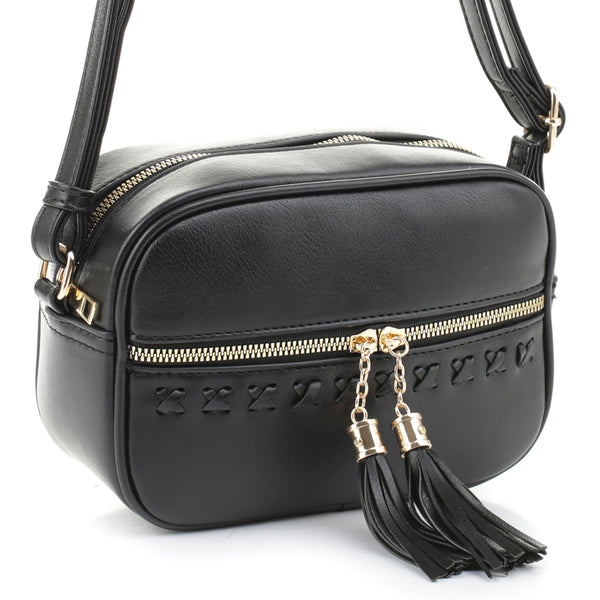 Square Whipstitch Detail Crossbody