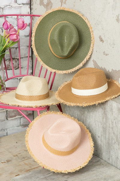 Boho Panama Woven Straw Sun Hat