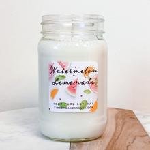 Watermelon Lemonade 16oz Mason Jar Soy Candles