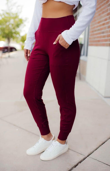 Burgundy Alex Jogger Pant