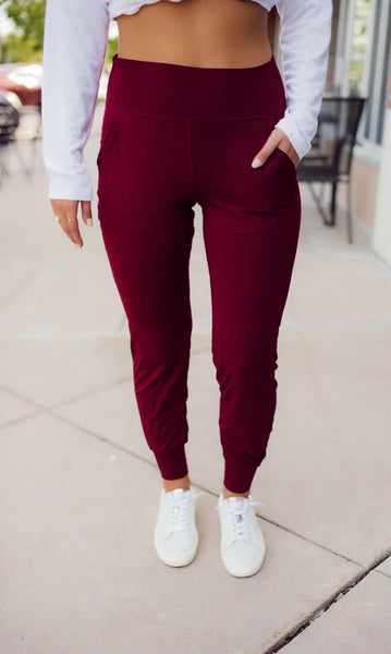 Burgundy Alex Jogger Pant