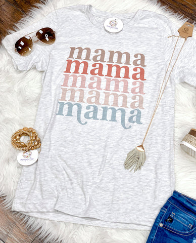 Multi Color Mama Vintage Tee