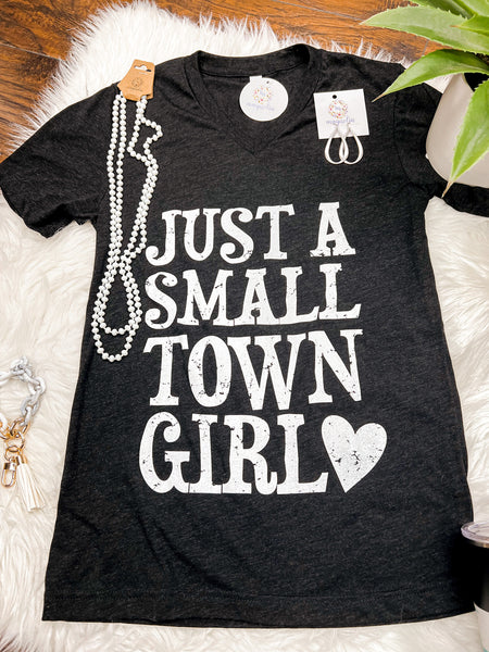 Charcoal Just A Small Town Girl Tee