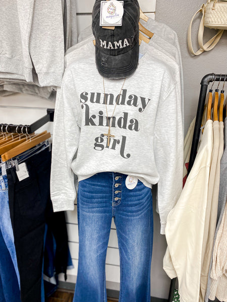 Sunday Kinda Girl Lounge Sweatshirt