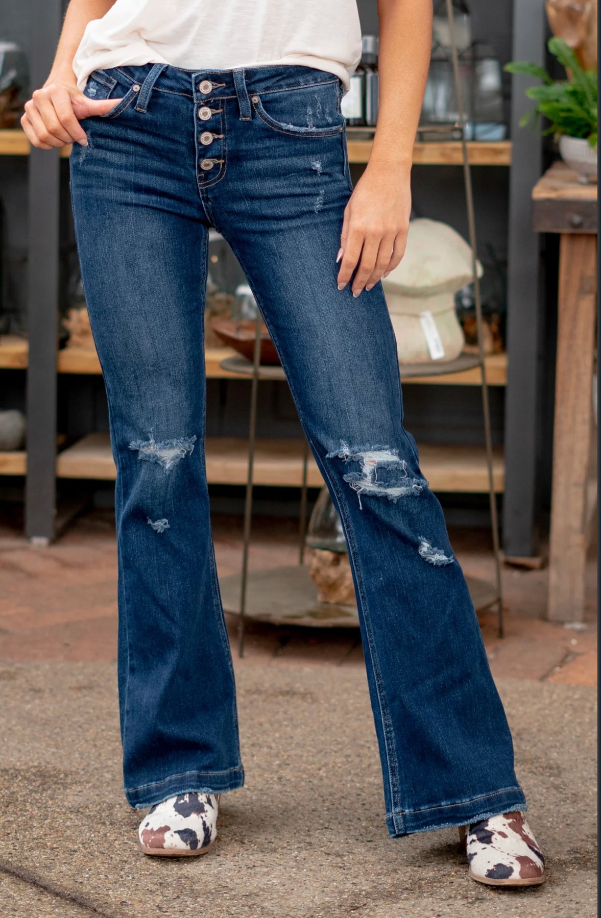 PETITE KanCan Hartsville Flare Jean