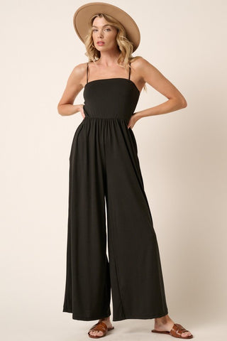 Black Tank Wide Leg Jumpsuit