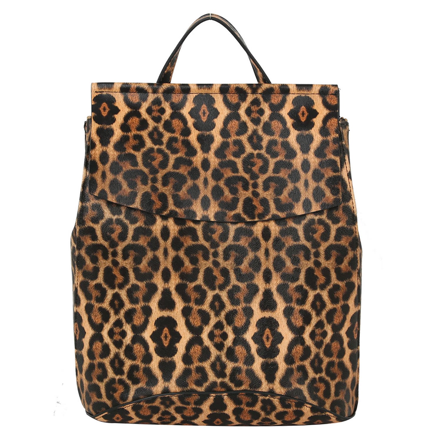 Leopard Flap Backpack