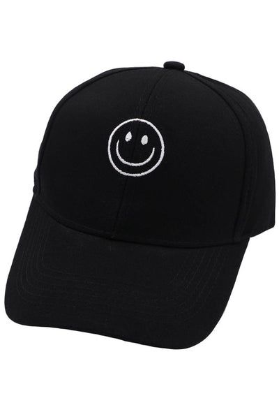 Smiley Embroidered Cap