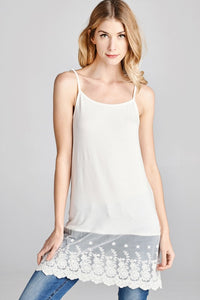 Ivory Lace Extender Tank